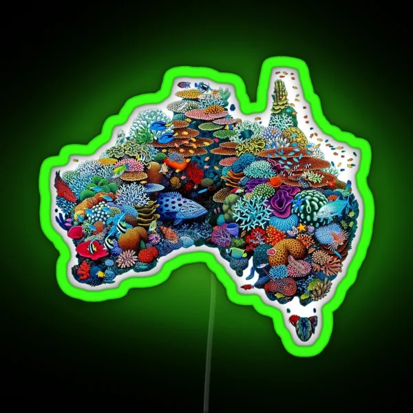 Australia Reef 2 RGB Neon Sign