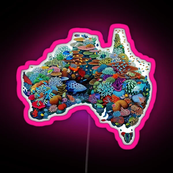 Australia Reef 2 RGB Neon Sign