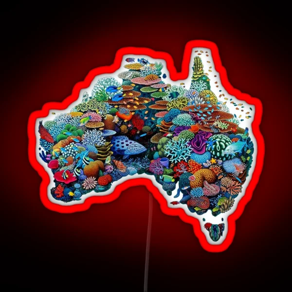 Australia Reef 2 RGB Neon Sign