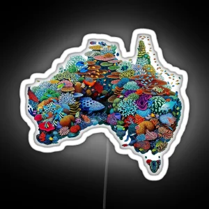 Australia Reef 2 RGB Neon Sign