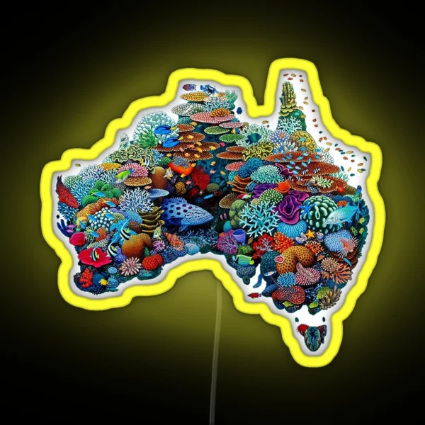 Australia Reef 2 RGB Neon Sign