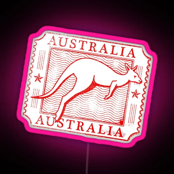 Australia Stamp RGB Neon Sign