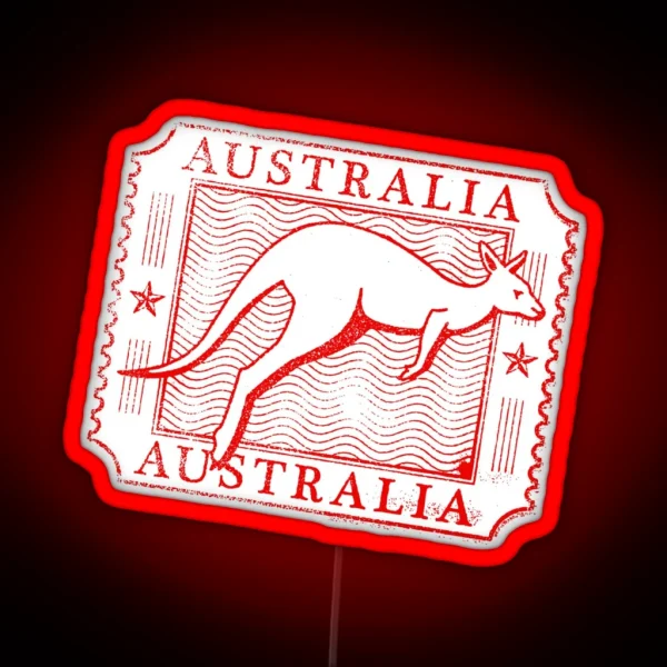 Australia Stamp RGB Neon Sign