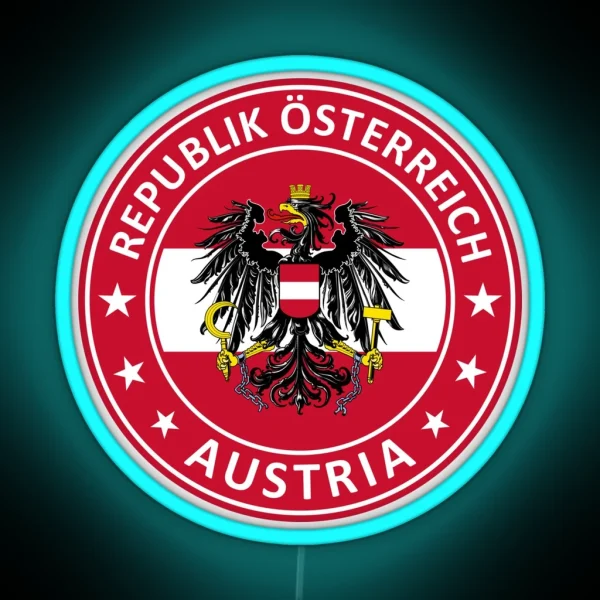 Austria Republik Osterreich RGB Neon Sign