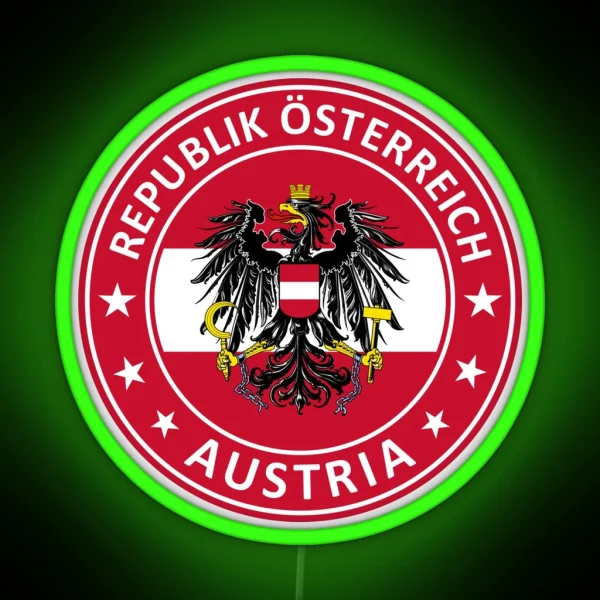 Austria Republik Osterreich RGB Neon Sign