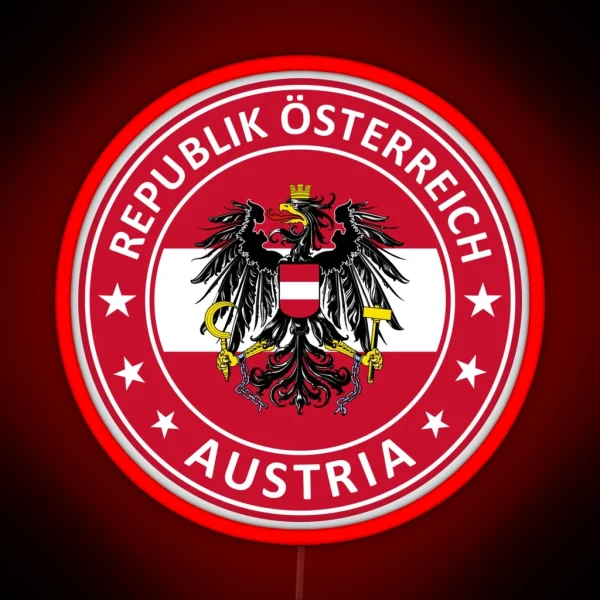 Austria Republik Osterreich RGB Neon Sign