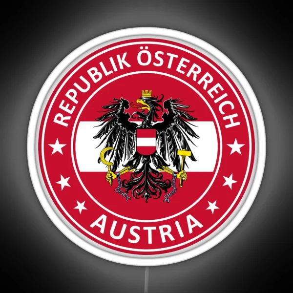 Austria Republik Osterreich RGB Neon Sign