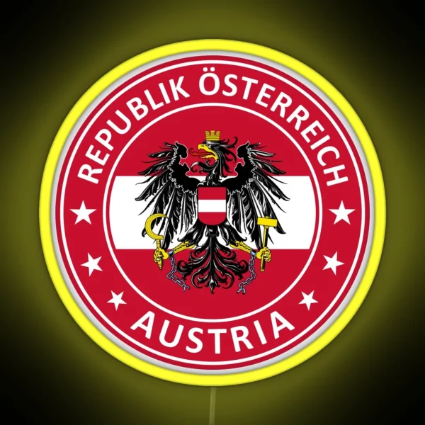 Austria Republik Osterreich RGB Neon Sign