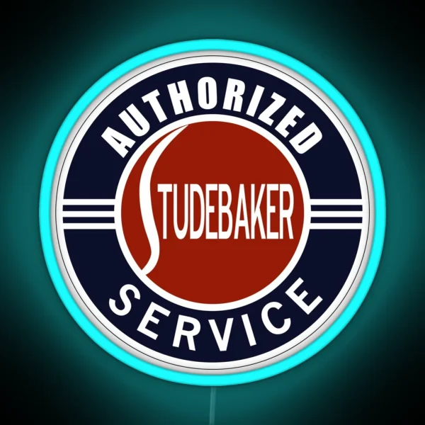 Authorized Studebaker Service Vintage Sign RGB Neon Sign