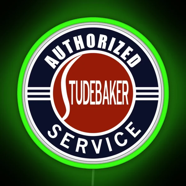 Authorized Studebaker Service Vintage Sign RGB Neon Sign