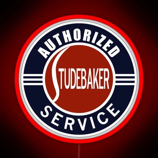 Authorized Studebaker Service Vintage Sign RGB Neon Sign