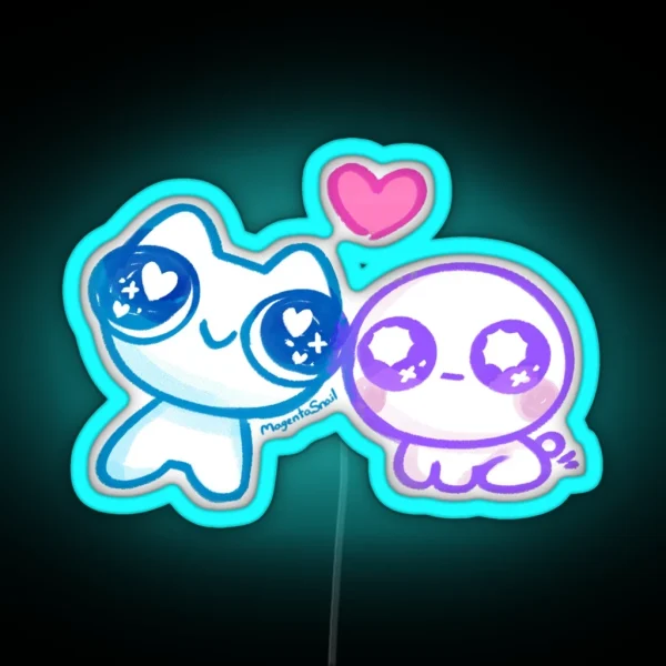 Autism Creature And ADHD Creature RGB Neon Sign