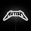 Autism Acceptance Metal Sign with Vibrant RGB Neon Accents