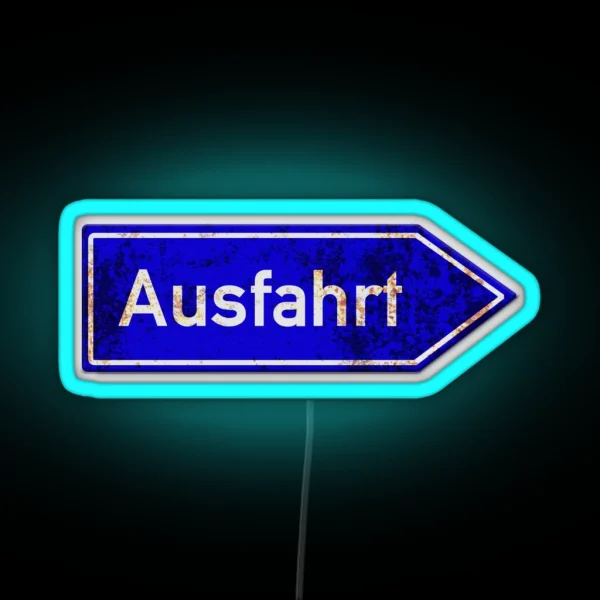 Autobahn Ausfahrt RGB Neon Sign