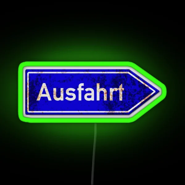 Autobahn Ausfahrt RGB Neon Sign