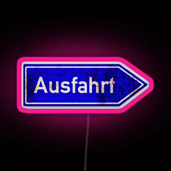 Autobahn Ausfahrt RGB Neon Sign