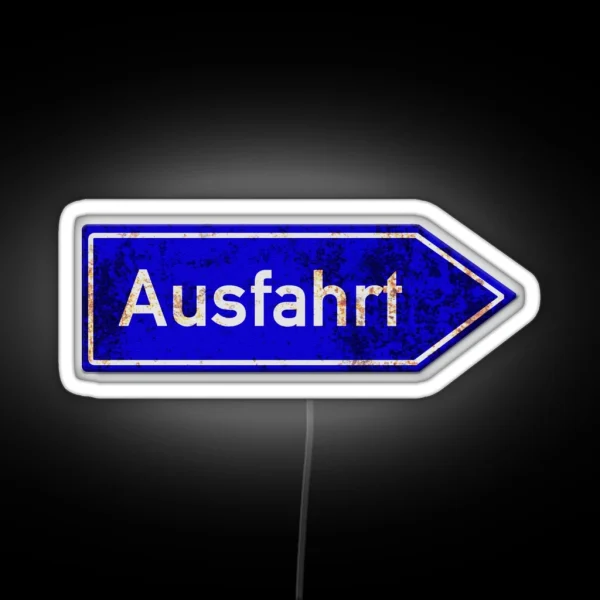 Autobahn Ausfahrt RGB Neon Sign