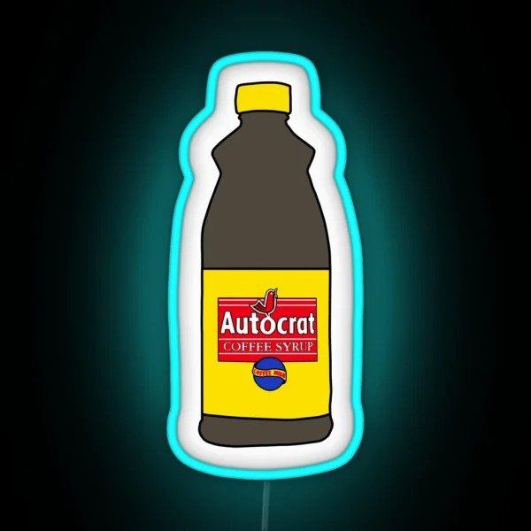Autocrat Coffee Syrup RGB Neon Sign