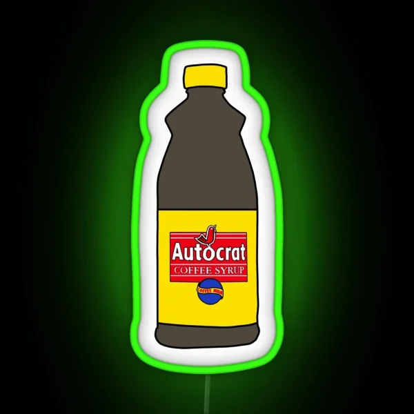 Autocrat Coffee Syrup RGB Neon Sign