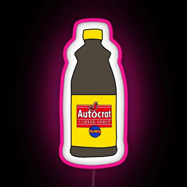 Autocrat Coffee Syrup RGB Neon Sign