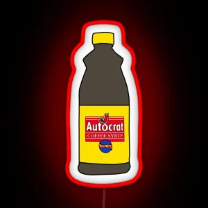 Autocrat Coffee Syrup RGB Neon Sign