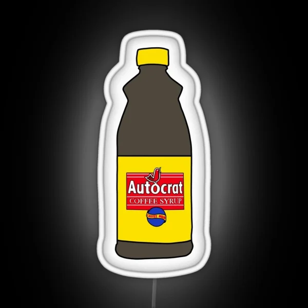 Autocrat Coffee Syrup RGB Neon Sign