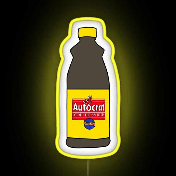 Autocrat Coffee Syrup RGB Neon Sign