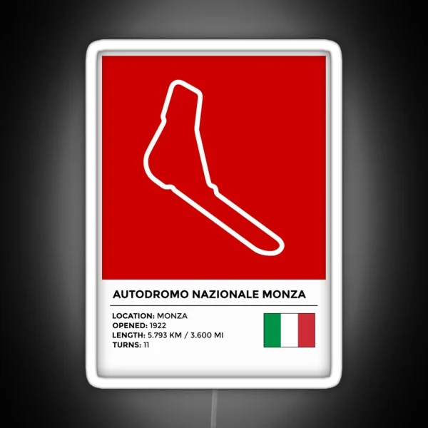 Autodromo Nazionale Monza Info RGB Neon Sign