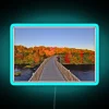 Autumn Leaf Color Foliage Wooden Walkway RGB Neon Sign - Image 2