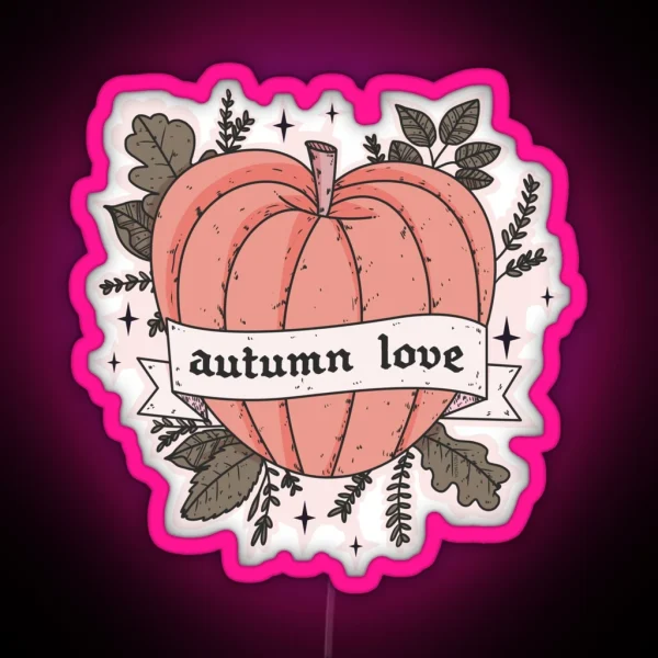 Autumn Love RGB Neon Sign