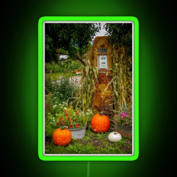 Autumn On An Old Oregon Farm RGB Neon Sign