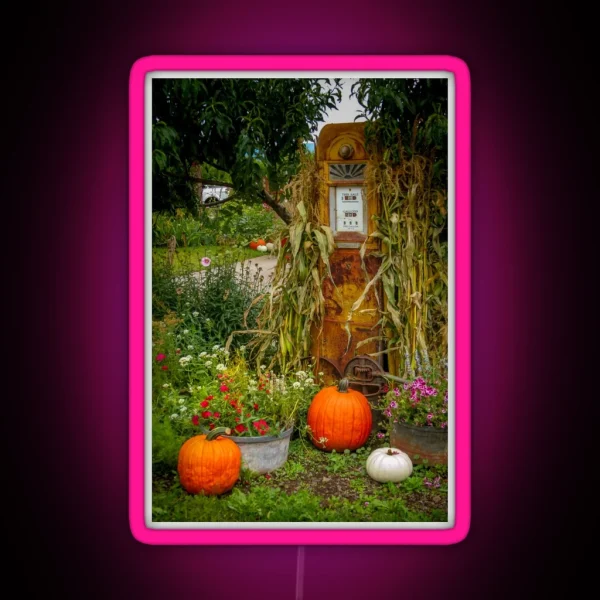 Autumn On An Old Oregon Farm RGB Neon Sign