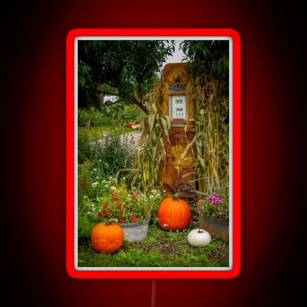 Autumn On An Old Oregon Farm RGB Neon Sign