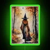 Autumn Witch On A Full Moon RGB Neon Sign - Image 4
