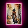 Autumn Witch On A Full Moon RGB Neon Sign - Image 6