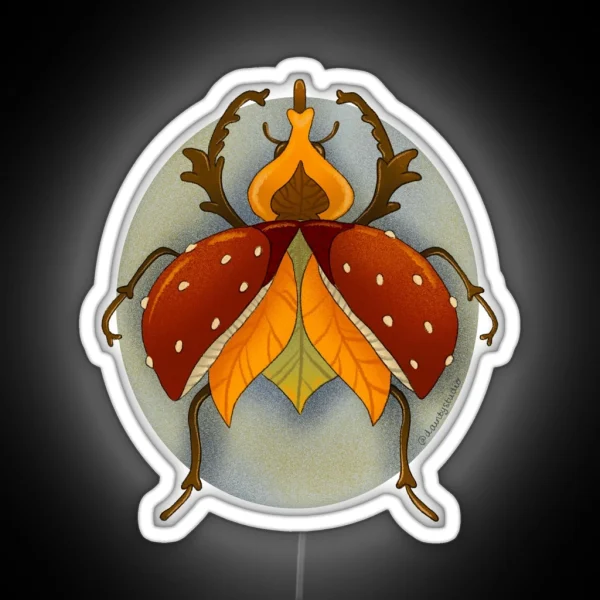 Autumnal Bug RGB Neon Sign