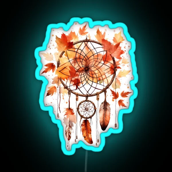 Autumnal Catcher RGB Neon Sign