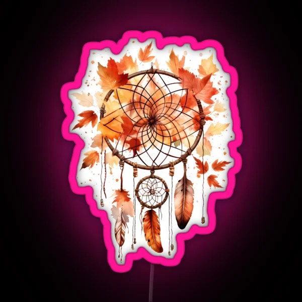 Autumnal Catcher RGB Neon Sign