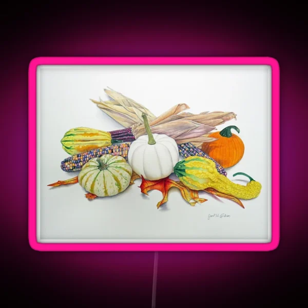 Autumnal Colors RGB Neon Sign