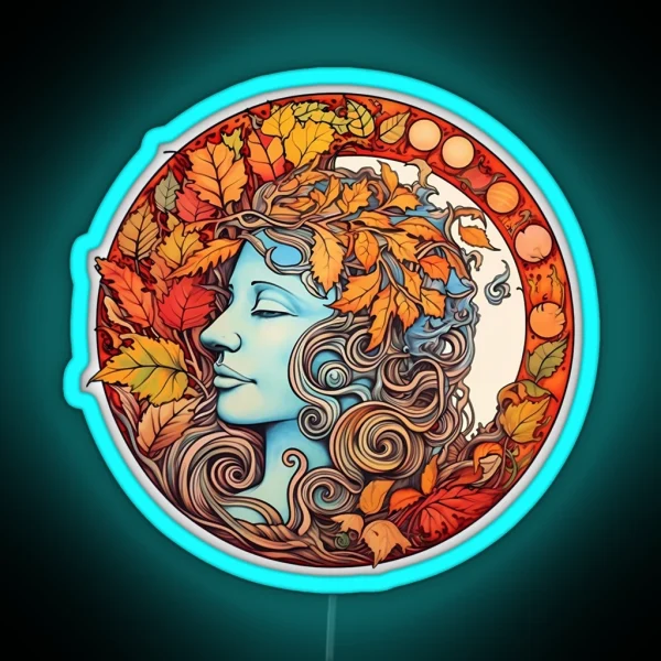 Autumnal Medallion RGB Neon Sign