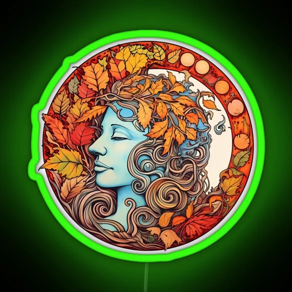 Autumnal Medallion RGB Neon Sign