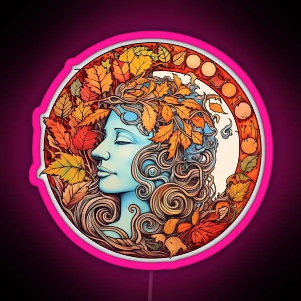 Autumnal Medallion RGB Neon Sign
