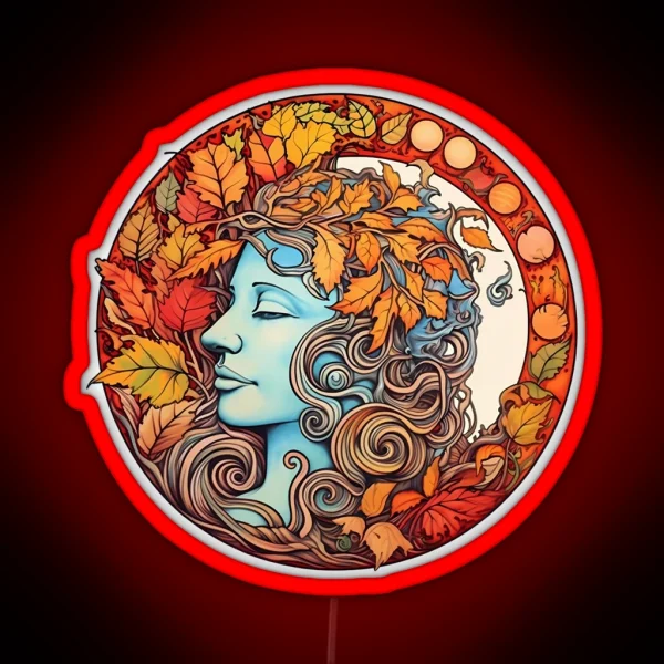 Autumnal Medallion RGB Neon Sign