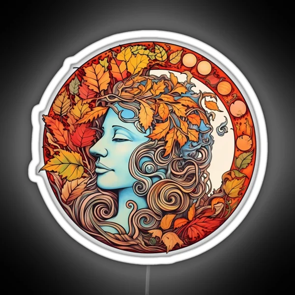 Autumnal Medallion RGB Neon Sign