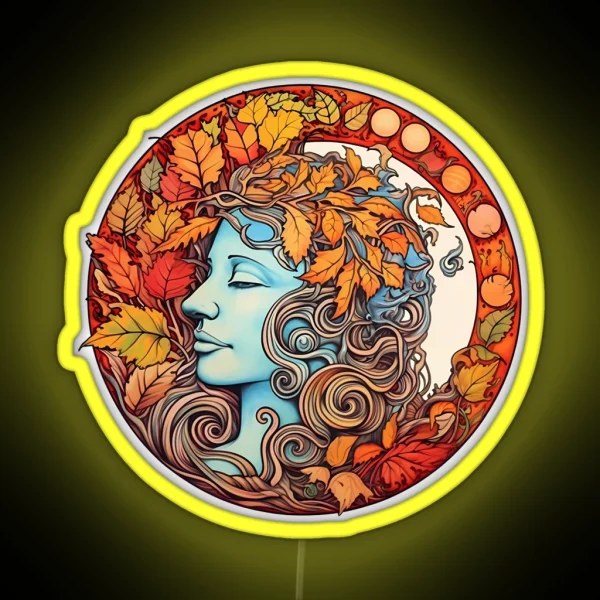 Autumnal Medallion RGB Neon Sign