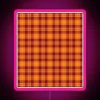 Autumnal Tartan Plaid RGB Neon Sign