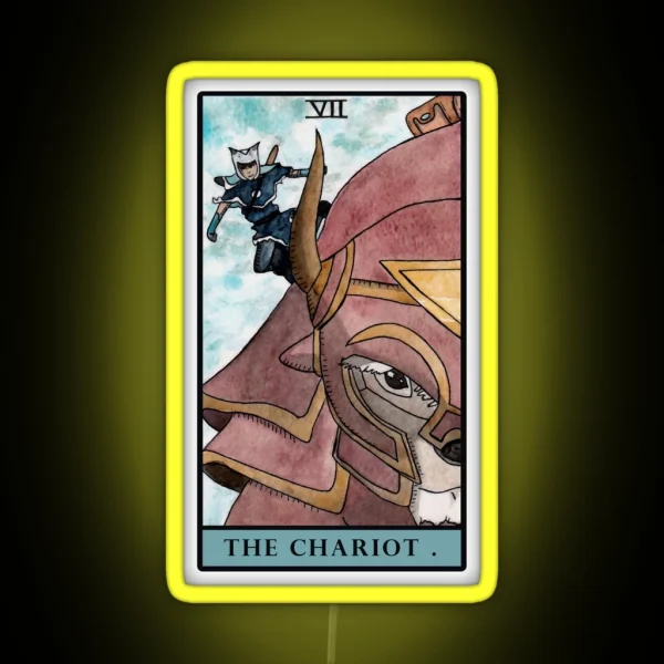 Avatar Tarot Sokka Appa The Chariot RGB Neon Sign