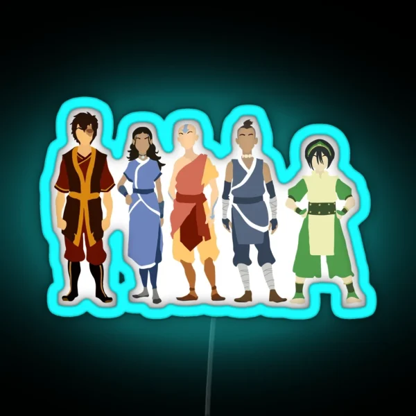 Avatar The Last Airbender Crew RGB Neon Sign