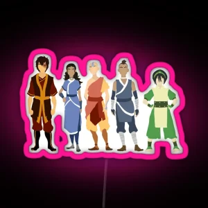 Avatar The Last Airbender Crew RGB Neon Sign