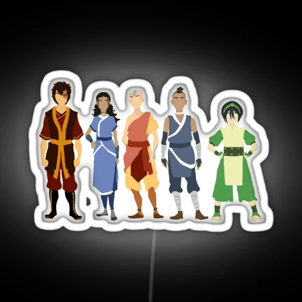 Avatar The Last Airbender Crew RGB Neon Sign